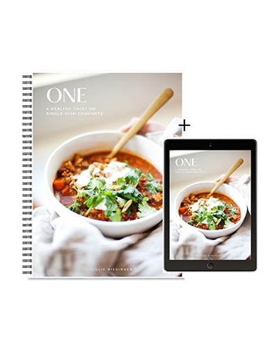 Product - ONE - A Healthy Twist on Single-Dish Comforts (Hardcopy + Free Digital Download)